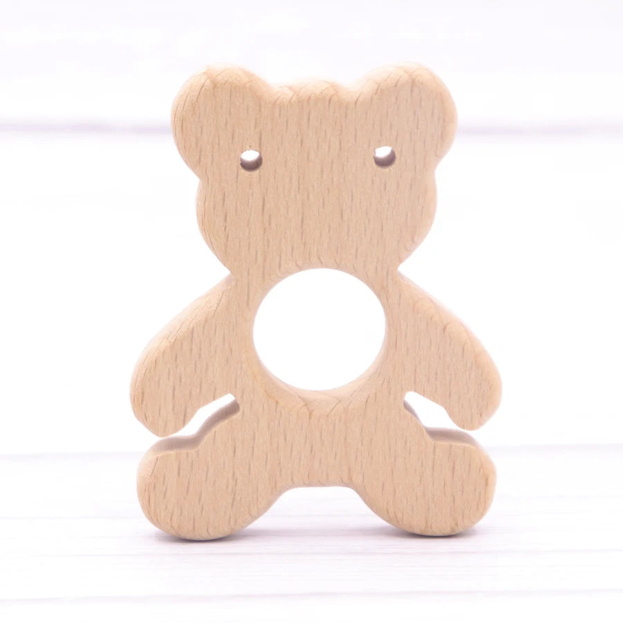 1pcs  Natural Wooden Teether