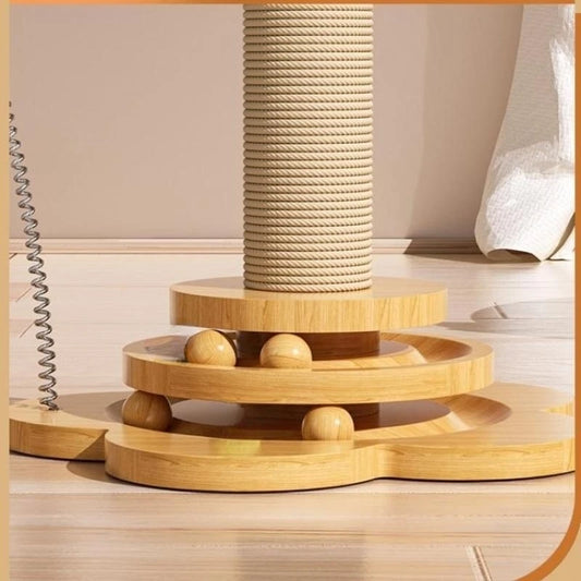 Solid Wood  Cat Toy