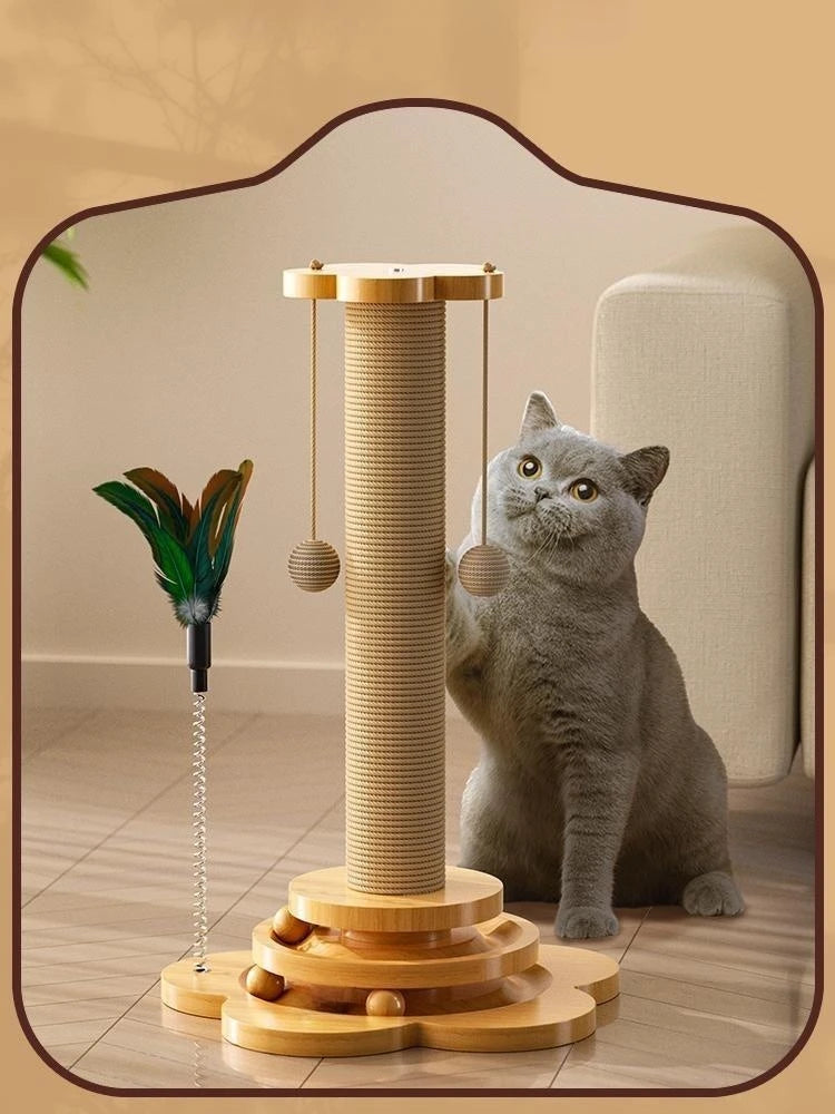 Solid Wood  Cat Toy